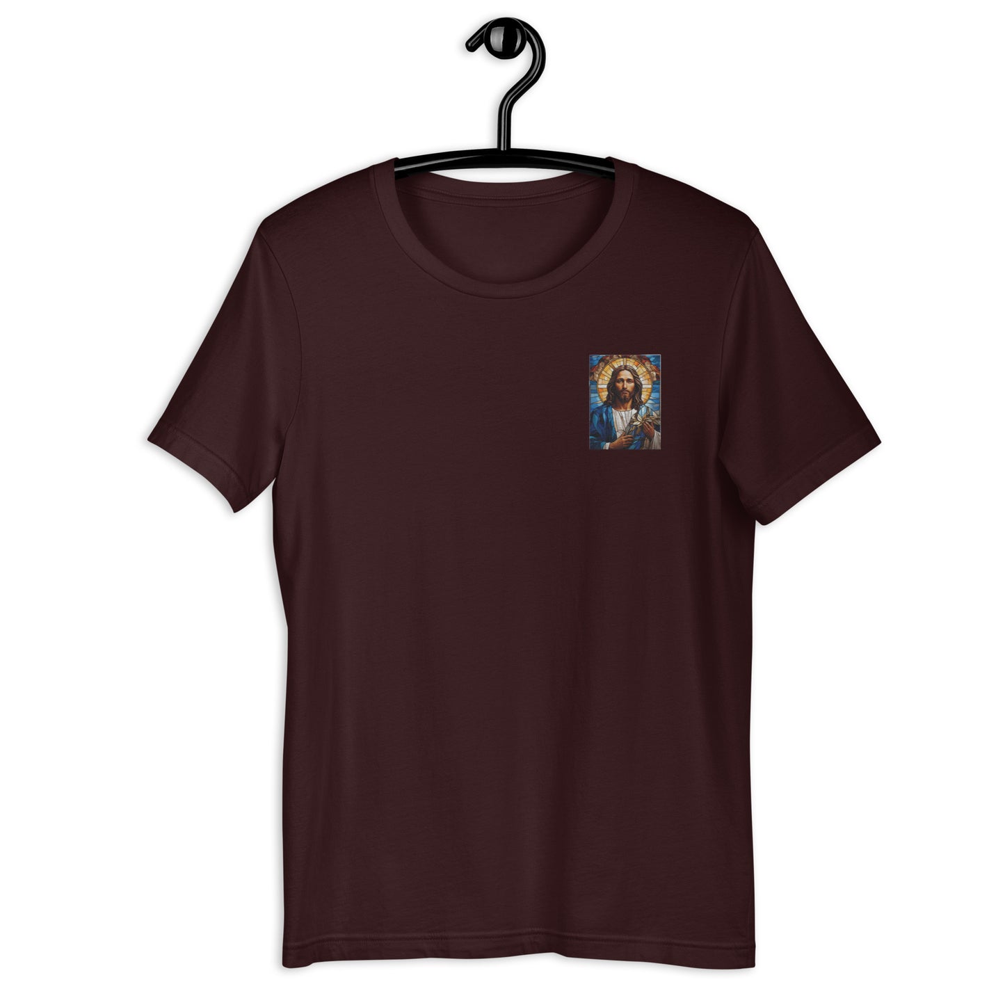 Embroidered Stain Glass Jesus T shirt